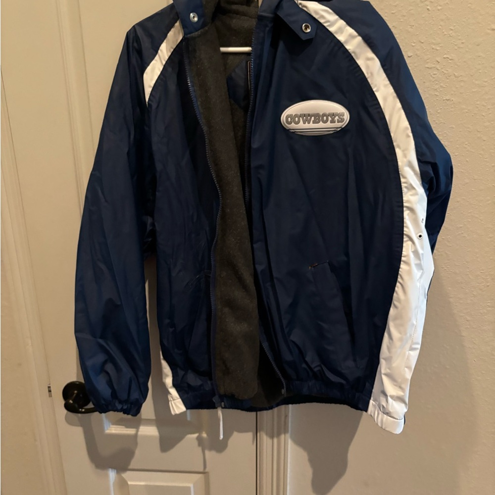Blue and White Cowboys Jacket